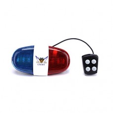 Zhengpin Bicycle electric horn Bicycle Bell 6LED 4Tone Bicycle Horn Bike Call Police Car LED Bike Light Electronic Siren Kids Accessories for Bike Scooter - B078N2ZGLC